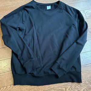 Barre3 women’s Black lightweight sweatshirt